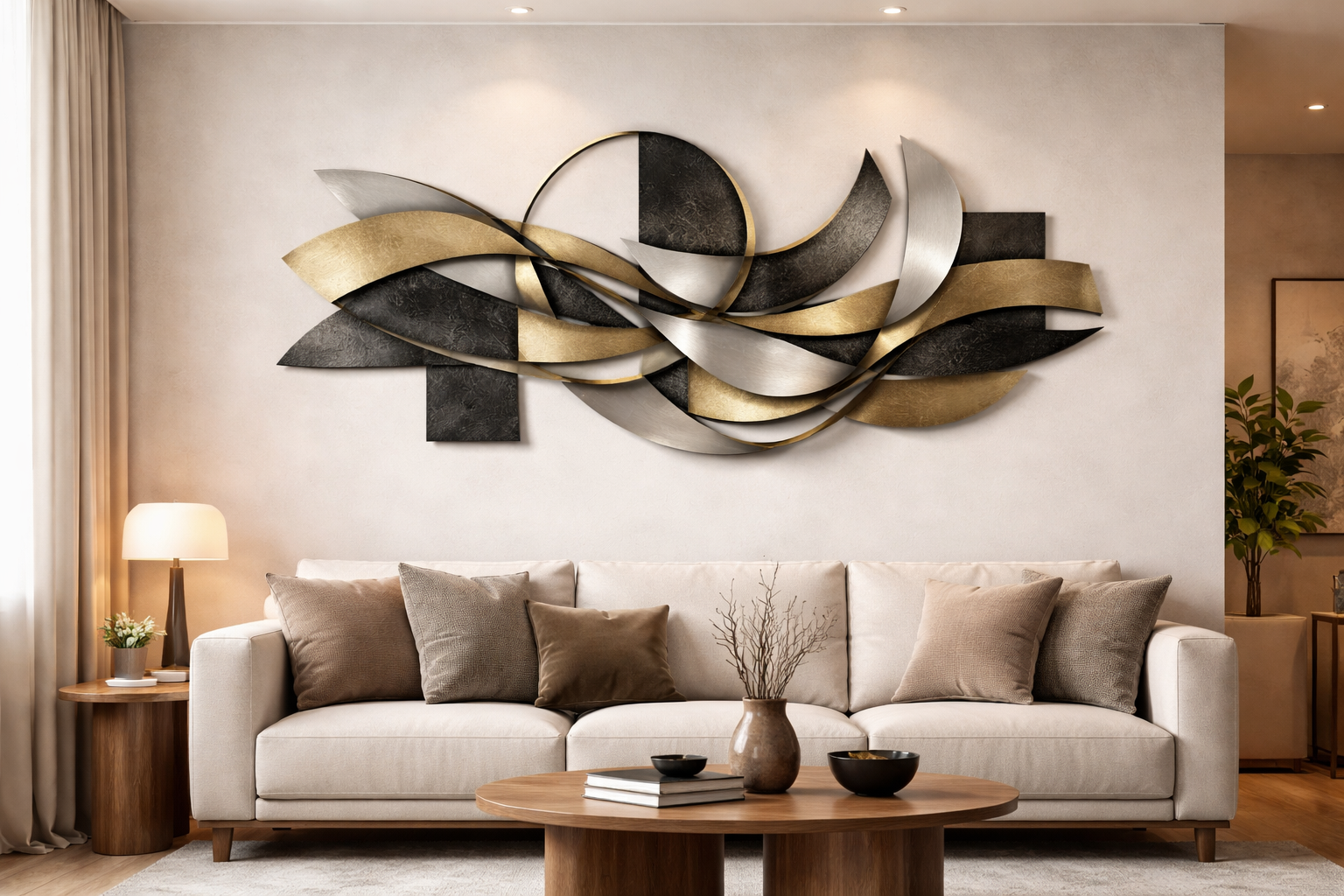 Abstract Metal Wall Art