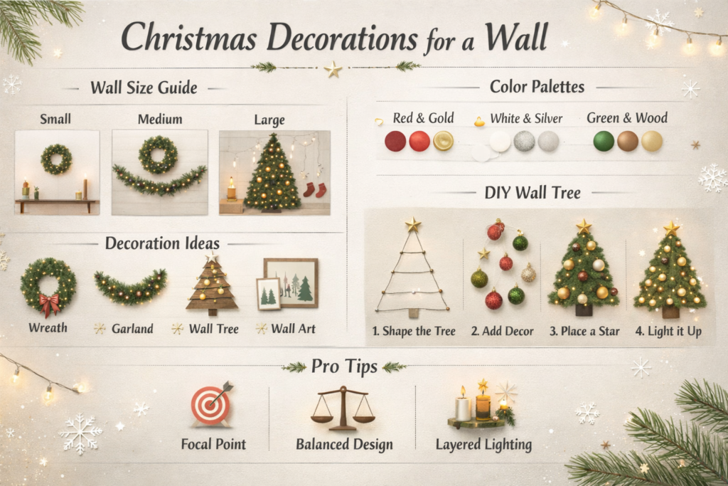 Christmas Decorations for a Wall