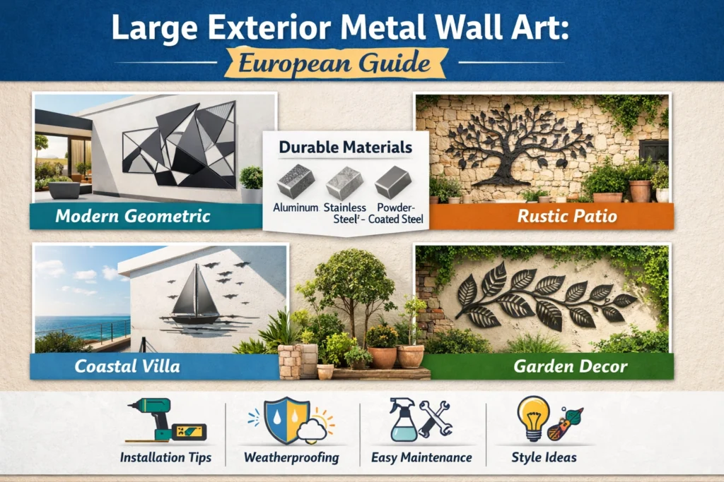 Large Exterior Metal Wall Art