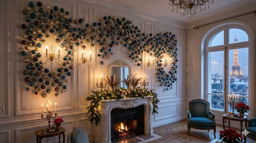 Christmas Decor in the Wall