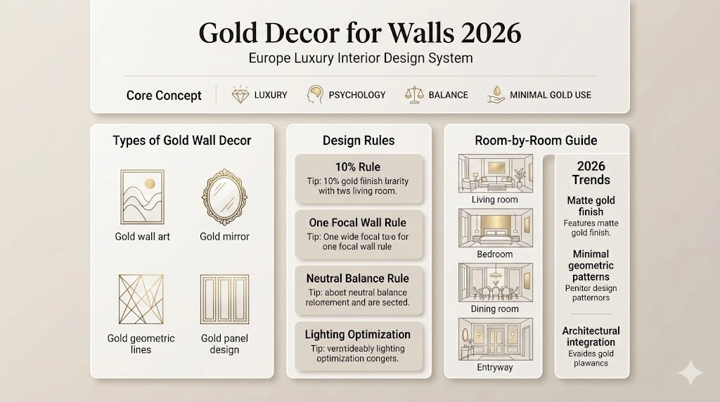 Gold Decor for Walls