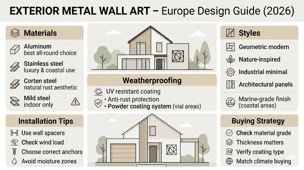 Exterior Metal Wall Art