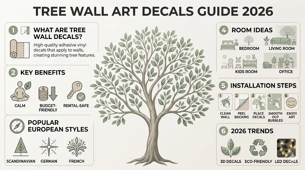 Tree Wall Art Decals 