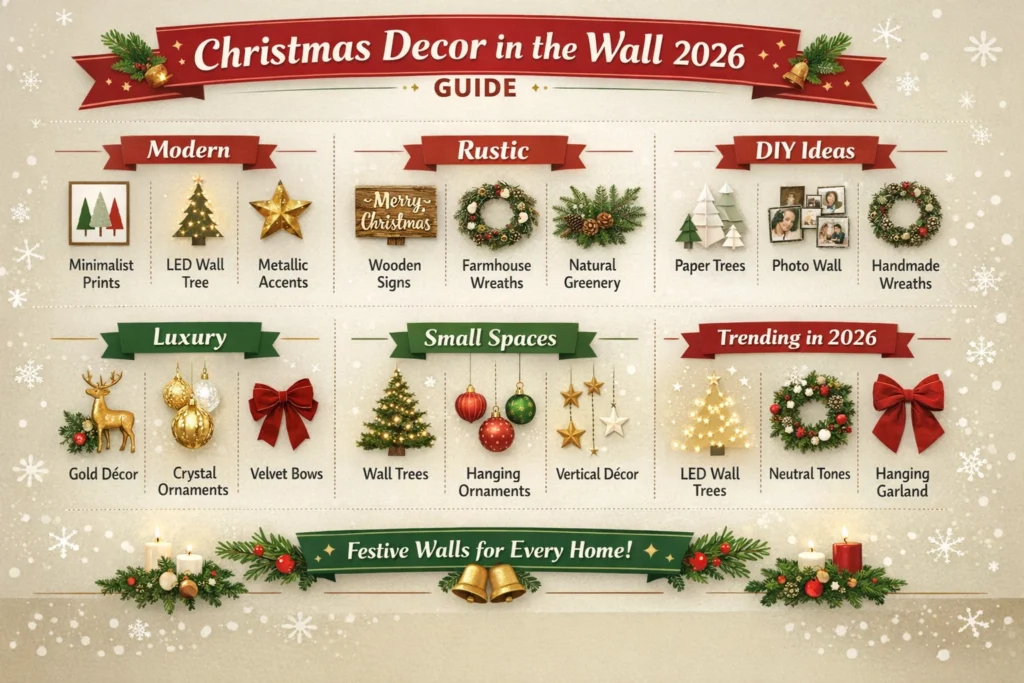 Christmas Decor in the Wall