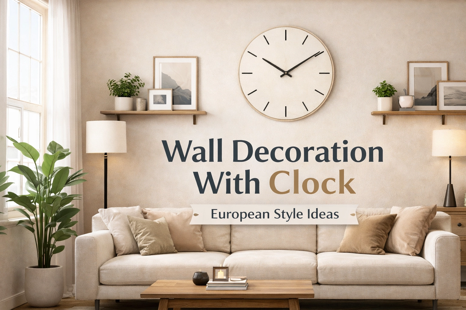 Wall Decoration With Clock