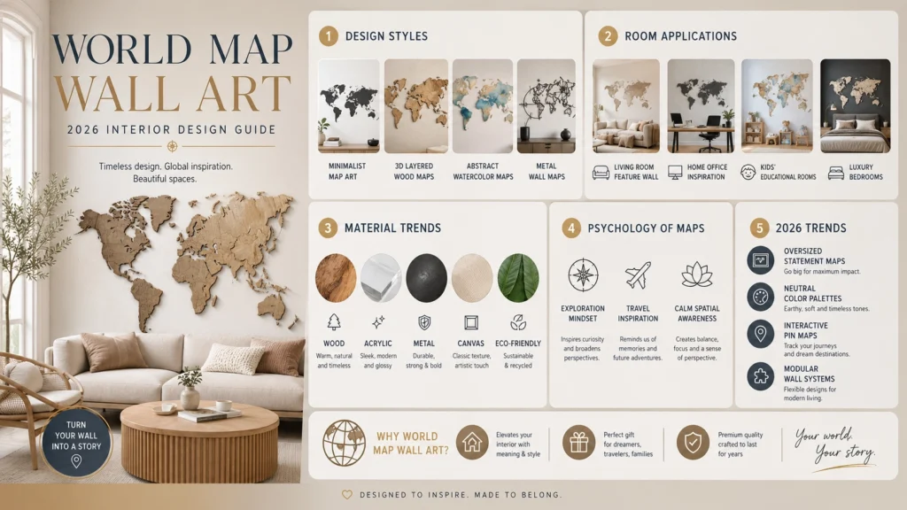 World Map Wall Art