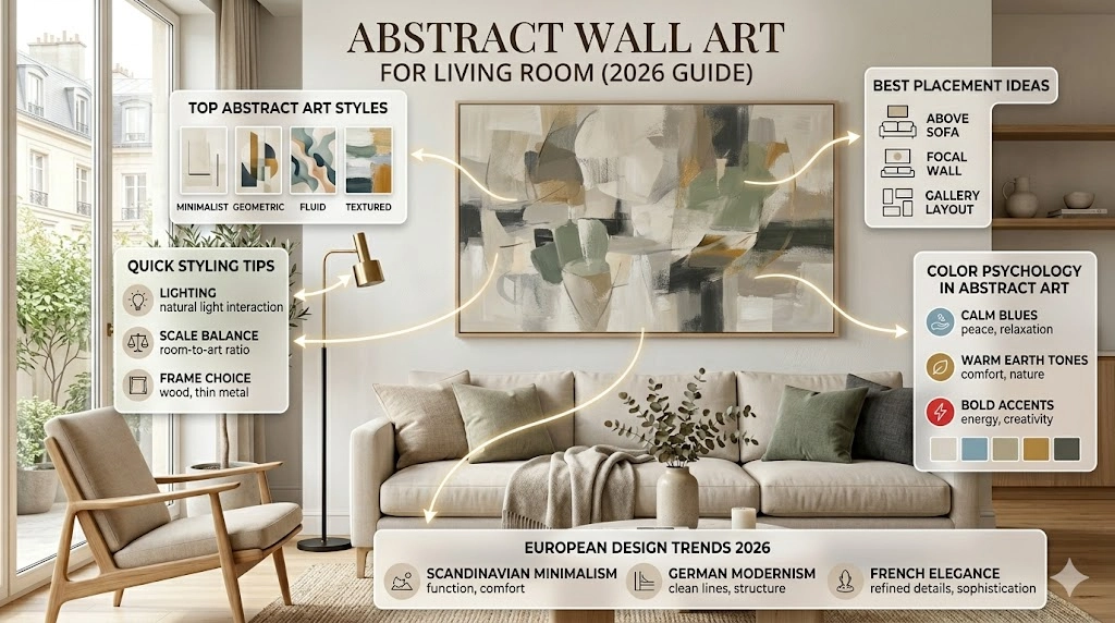 Abstract Wall Art for Living Room