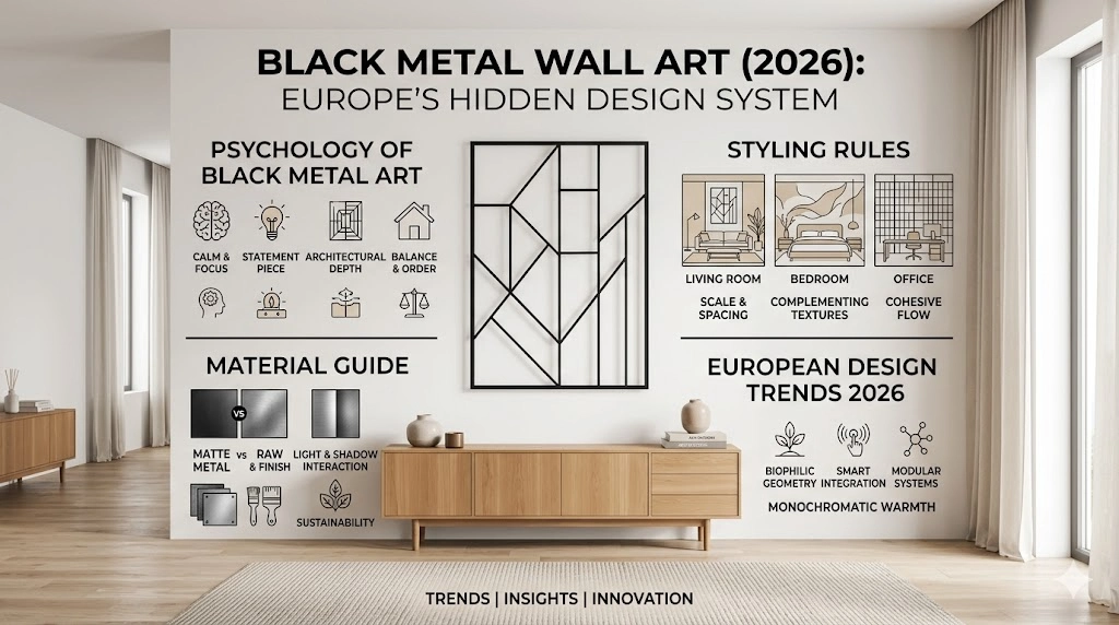 Black Metal Wall Art