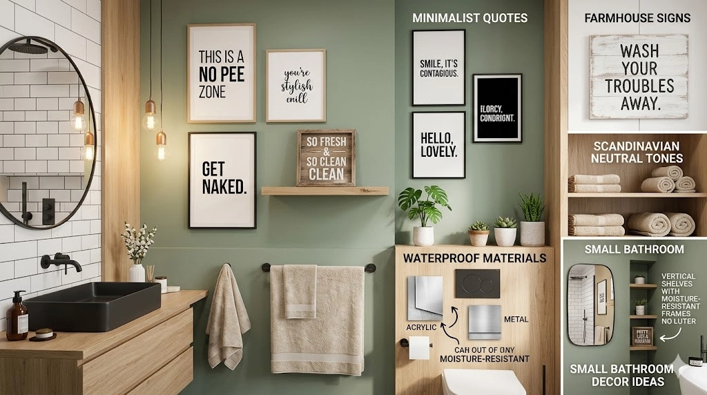 Funny Bathroom Wall Decor