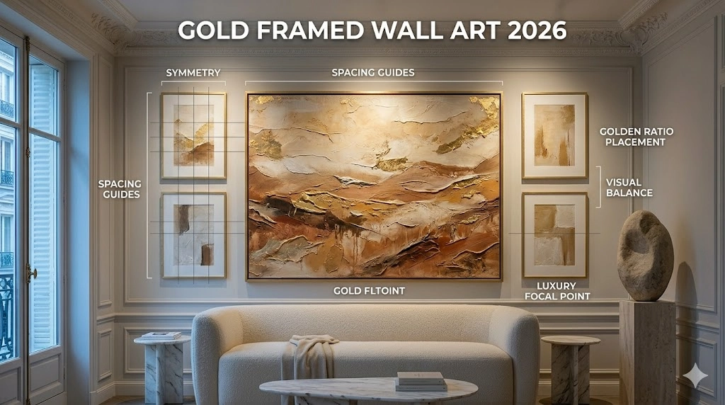 Gold Framed Wall Art 