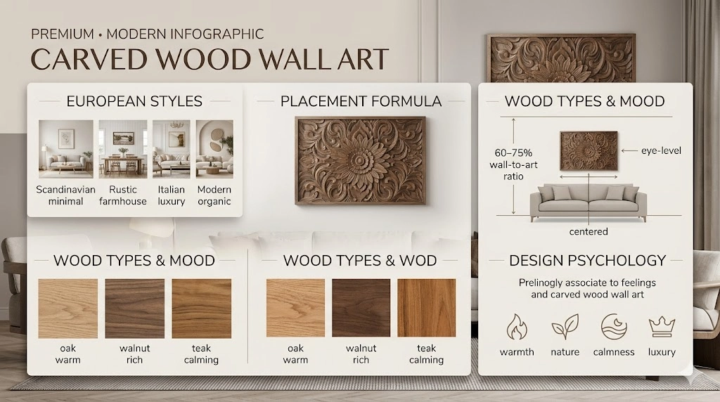 Carved Wood Wall Art