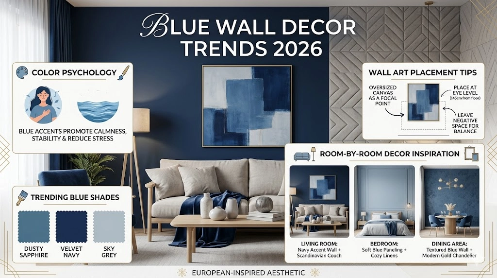 Blue Wall Decor