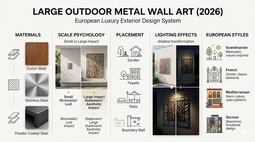 Large Outdoor Metal Wall Art