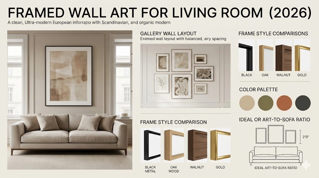 Framed Wall Art for Living Room