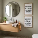 Funny Bathroom Wall Decor