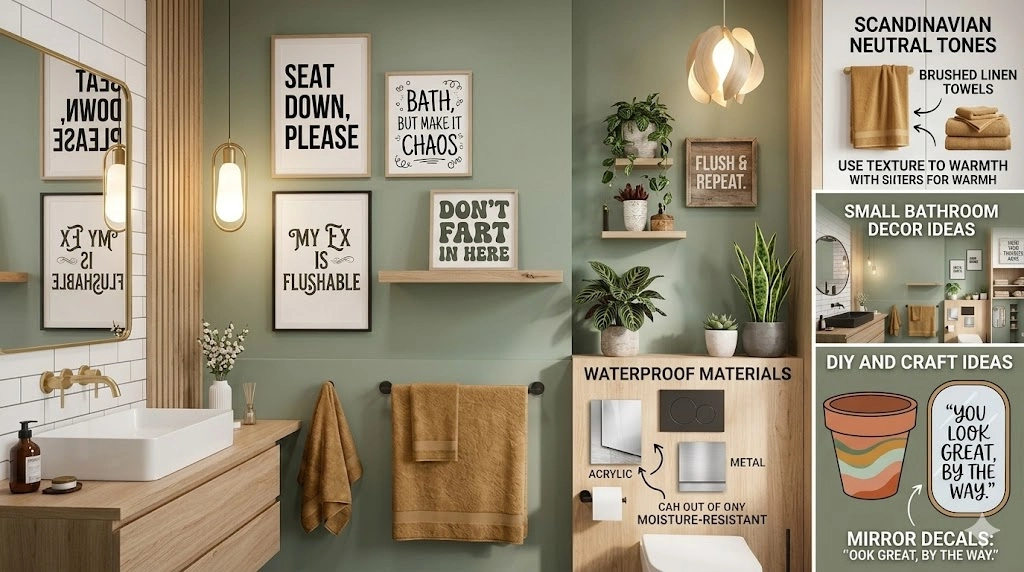 Funny Bathroom Wall Decor