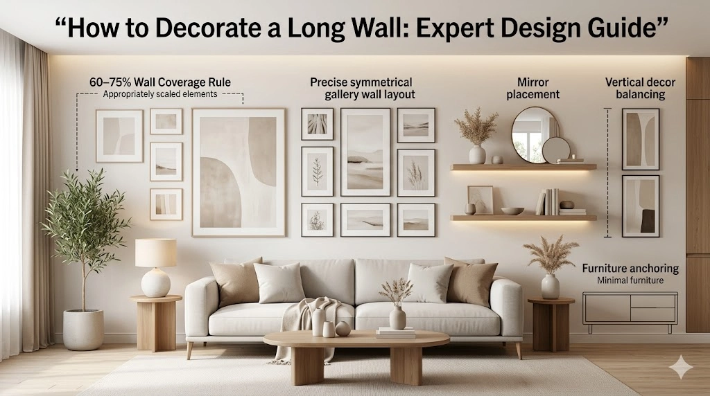 How to Decorate a Long Wall 