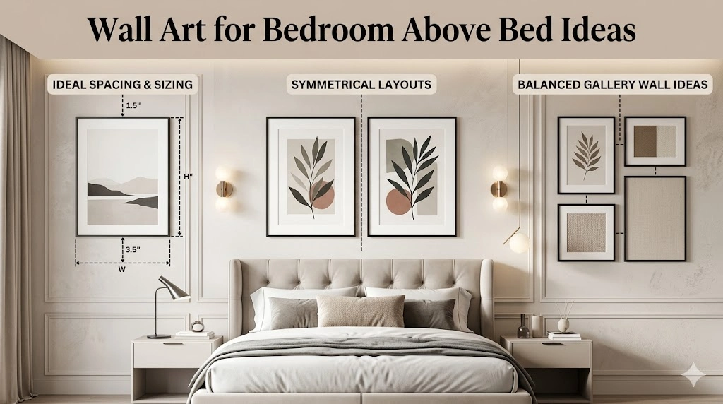 Wall Art for Bedroom Above Bed