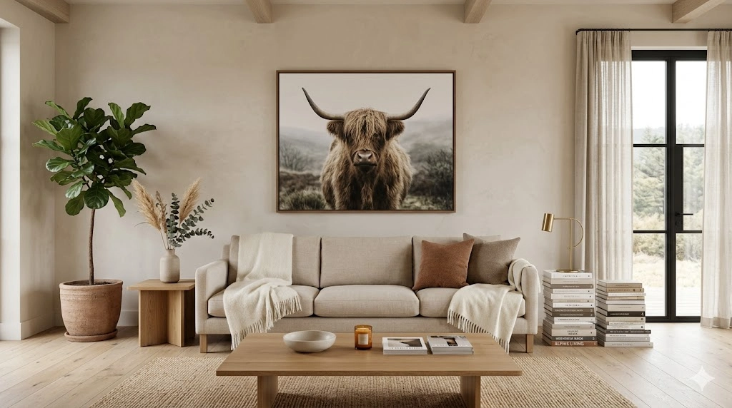 Highland Cow Wall Art