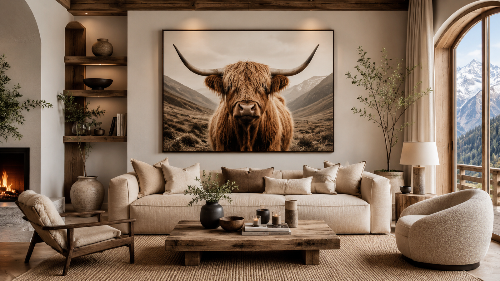 Highland Cow Wall Art