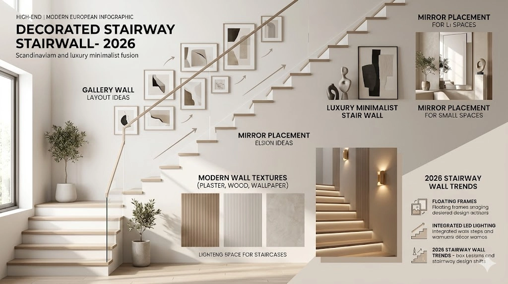 Decorating Stairway Wall 