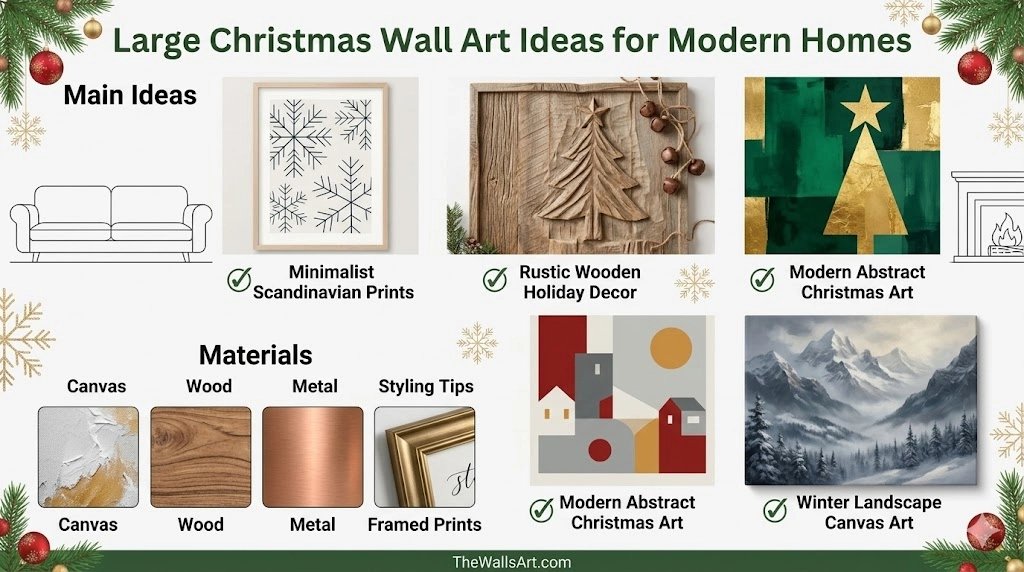 Large Christmas Walls Art 