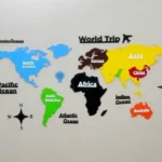 World Map Wall Decor