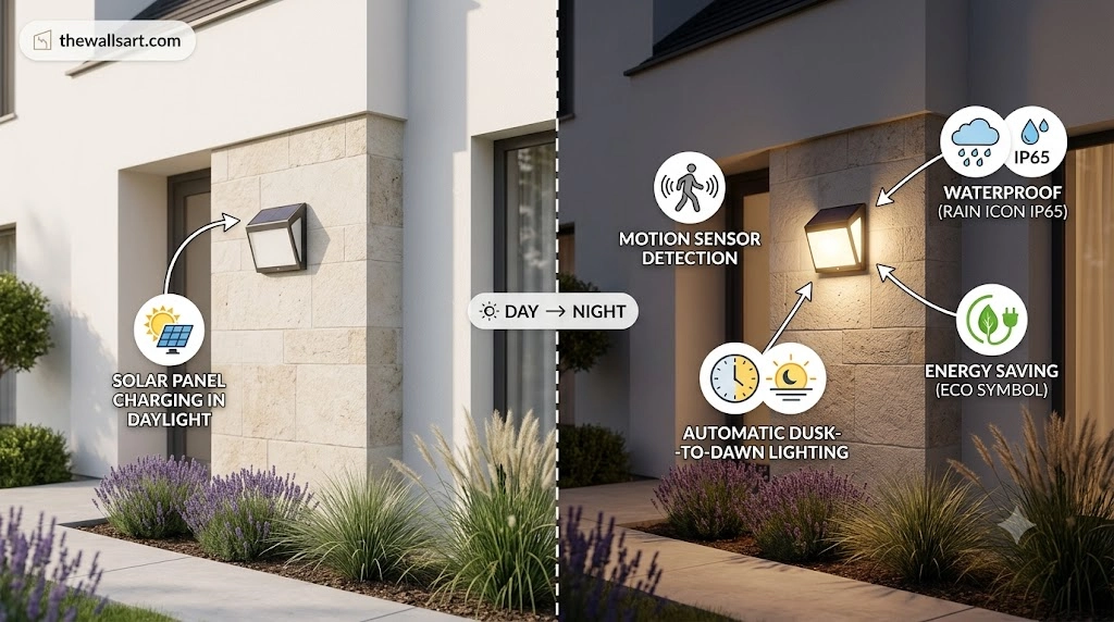 Solar External Wall Lights