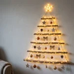 Wall Christmas Tree With Lights
