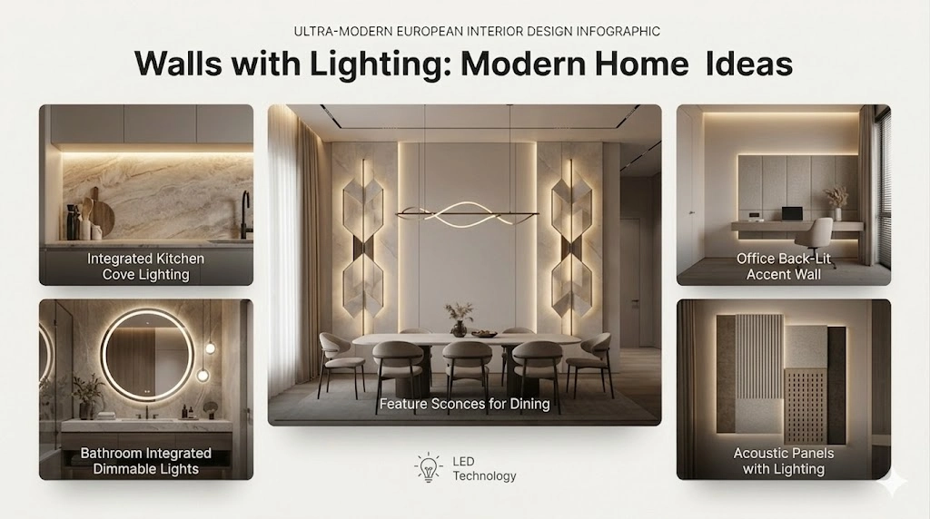 Walls with Lighting