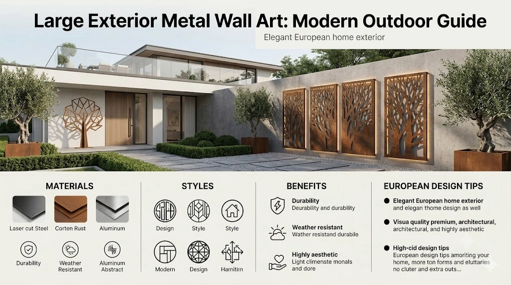 Large Exterior Metal Wall Art
