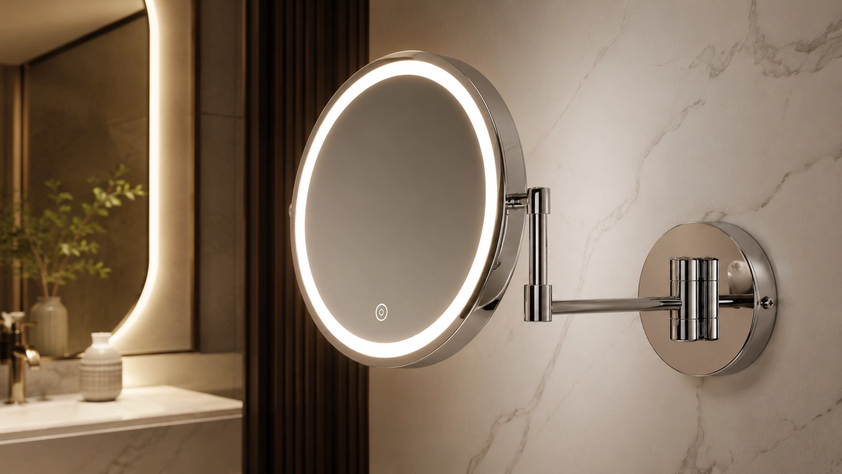 Wall Mounted Lighted Makeup Mirror