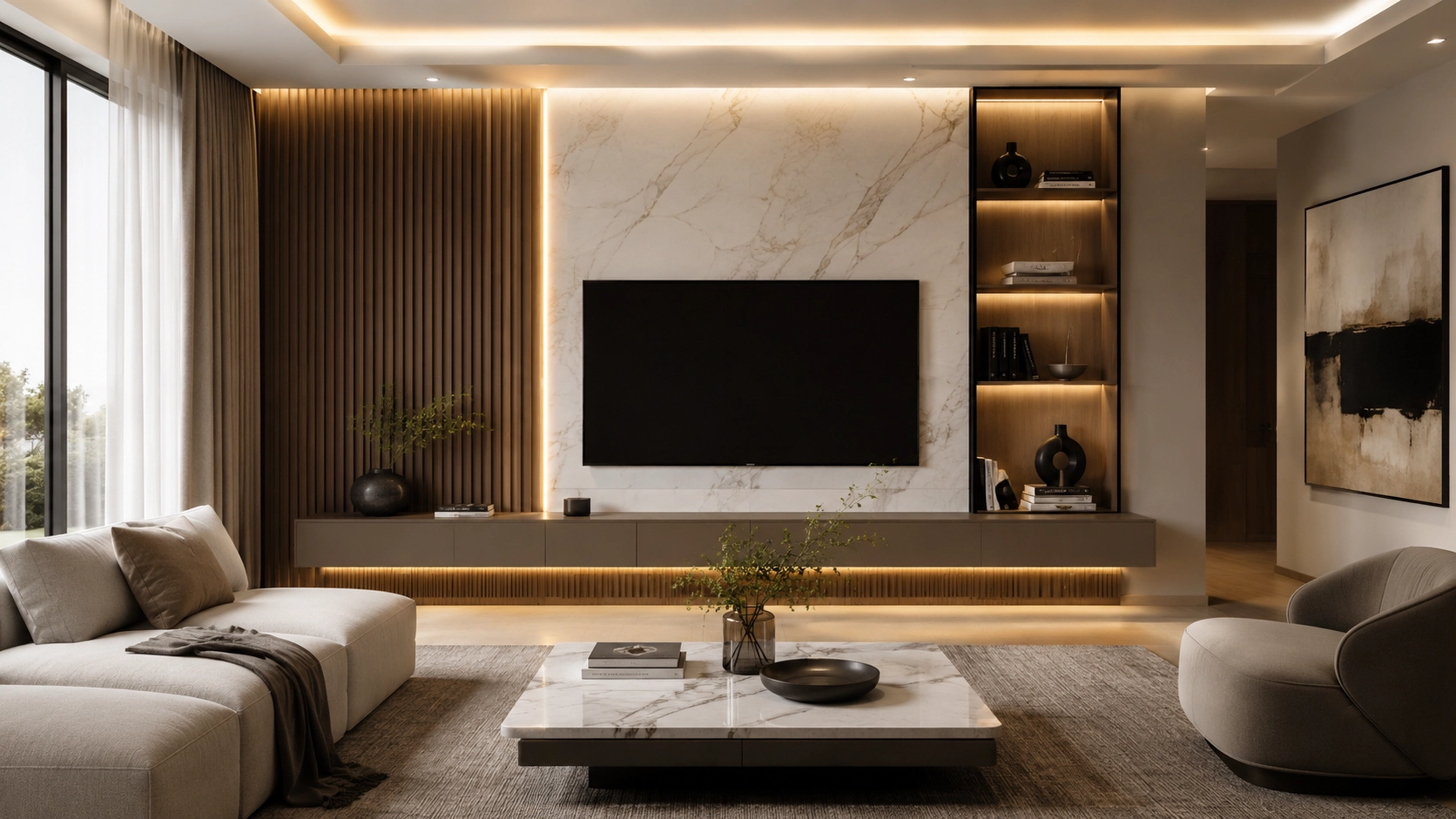Living Room Wall Design