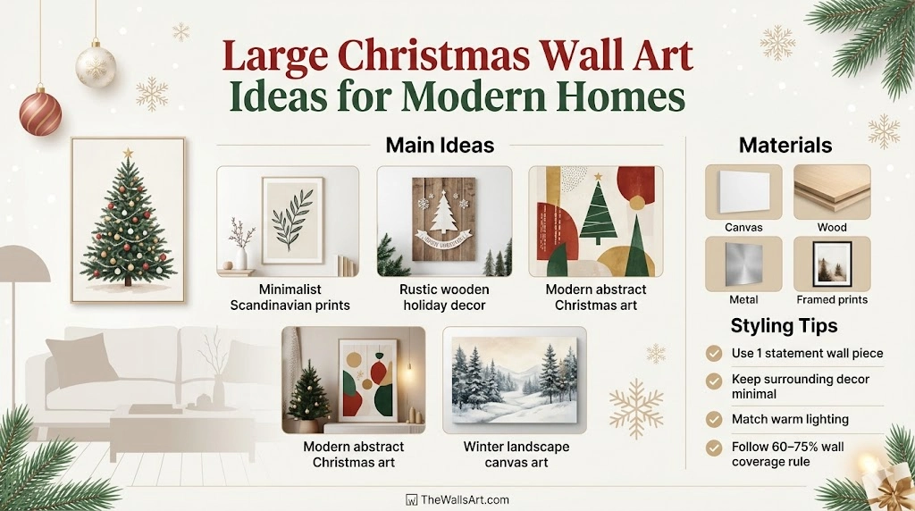Large Christmas Walls Art 